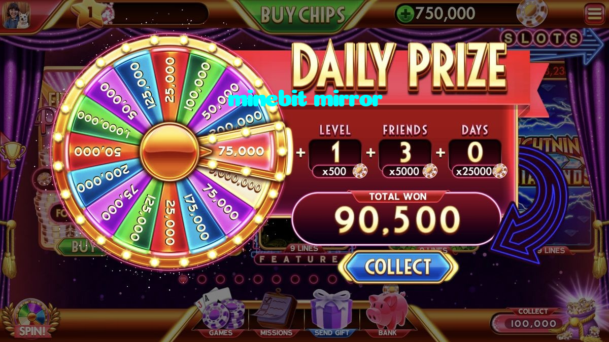 minebit mirror casino presented on mobile device in Pakistan with slots and live games